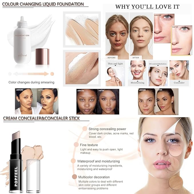 Professional Makeup Kit for Women Full Kit, Makeup Set Cosmetic Make Up Kit with Makeup Bag Include Eyeshadow Palette Makeup Brushes Set Lipstick Lip Gloss Foundation Concealer-Velvo Beauty