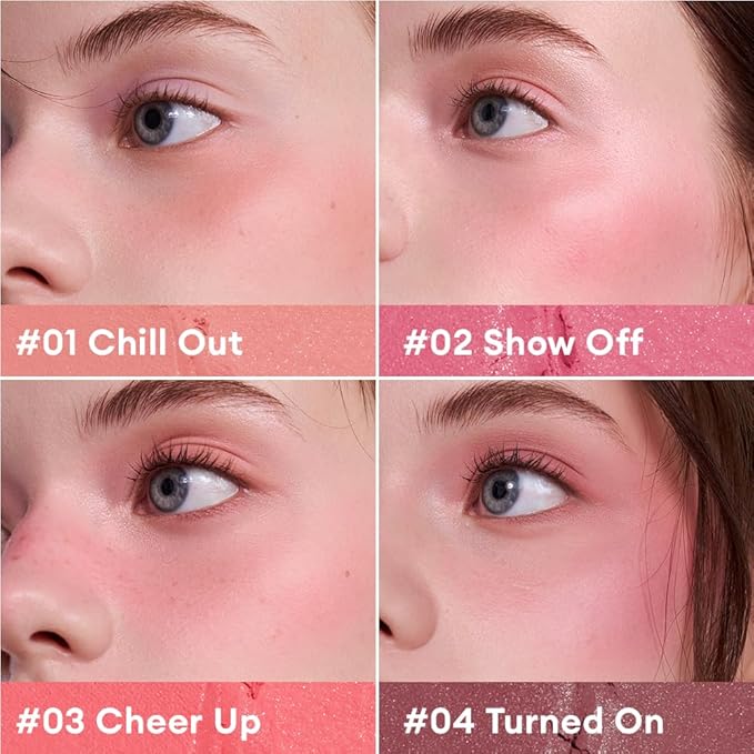 ITY Mood Blush, Blush for Cheeks Makeup,Moisturizing Creamy Blush Dual Funtions, Highly Spreadable, 0.18 oz (5.2g) in Cheer Up-Velvo Beauty