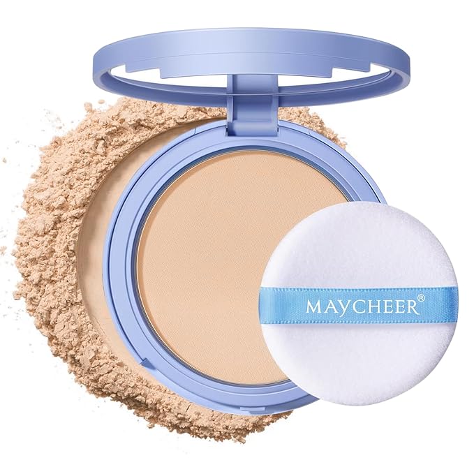 Oil Control Face Pressed Powder, Matte and Smooth Translucent Powder Setting Powder Makeup, Waterproof Long Lasting Finishing Face Powder, Cruelty-free, 0.35Oz (02 Natural)-Velvo Beauty
