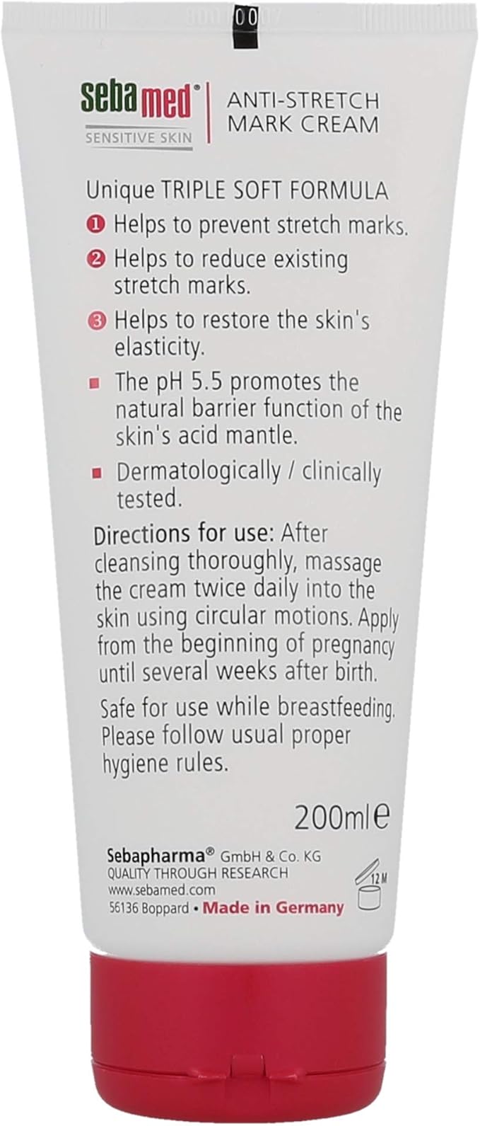 Sebamed Anti-Stretch Mark Cream Stretch Mark Cream - for Pregnancy Stretch Mark & Prevention Oil - Stretch Mark Removal Cream for Pregnant Women, Mothers - Safe for All Ages & Skin Types-Velvo Beauty