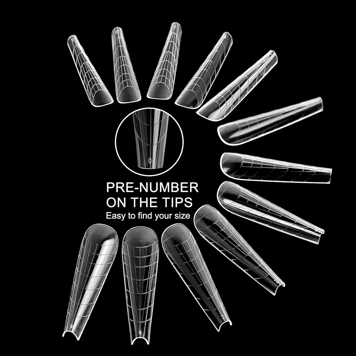 120Pcs Dual Nail Forms,Upper Arched Extension Poly nail gel Nail Forms Full Cover Reusable Nail Molds 12 Sizes for Nail Art Design Salon&DIY-Velvo Beauty