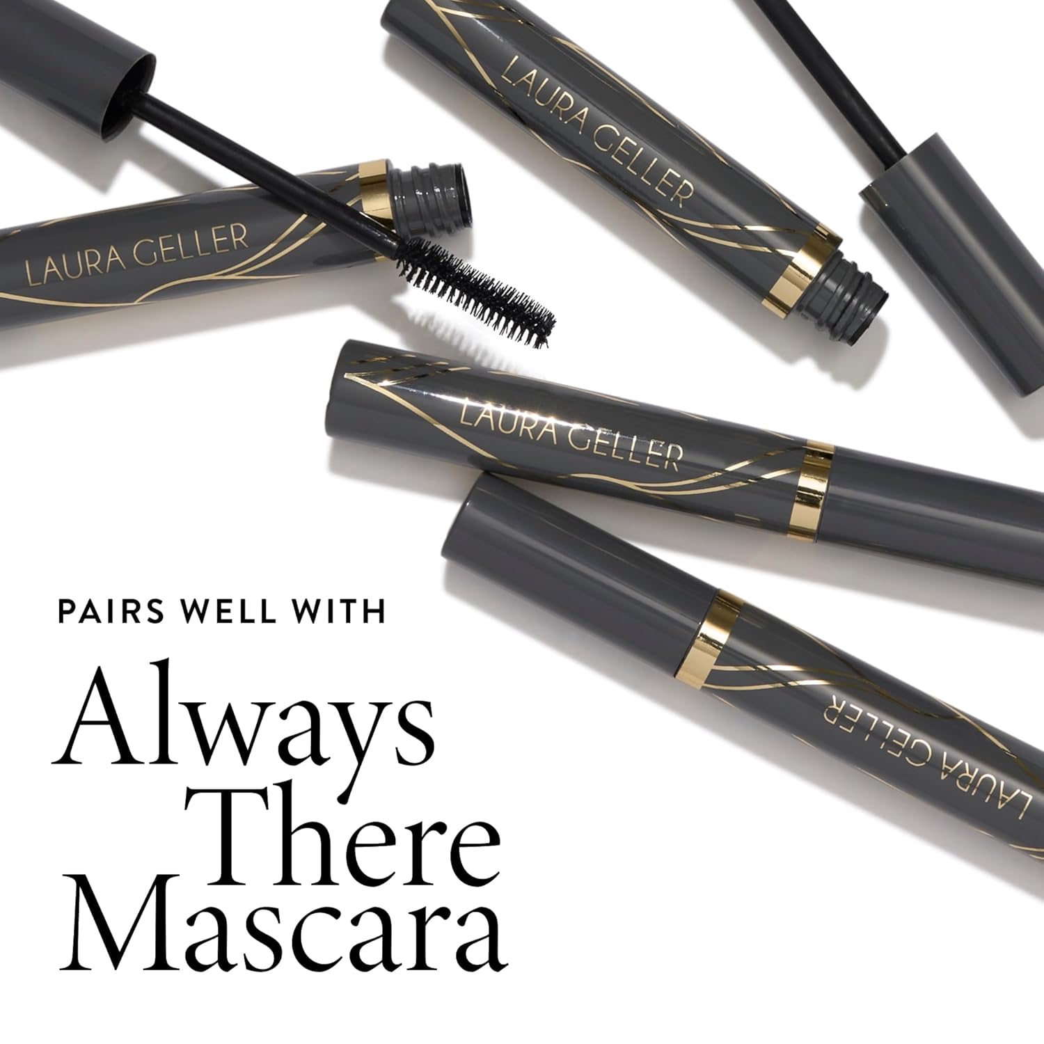 LAURA GELLER NEW YORK Swipe-n-Line Dual-Ended Eyeshadow + Eyeliner - Dramatic (Sage-Gray/Stormy Blue) - Cream Eyeshadow & Smooth Glide Eyeliner - Waterproof & Crease-free Color-Velvo Beauty