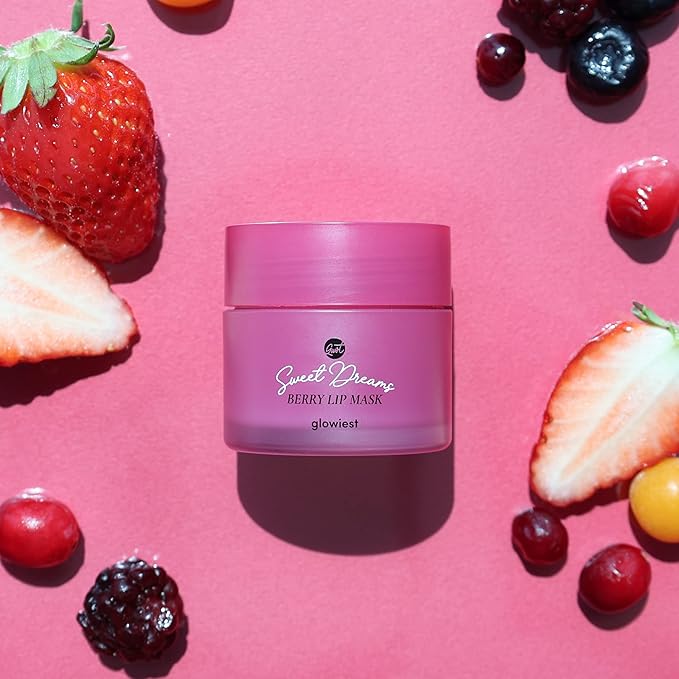 Sweet Dreams Lip Mask: Nourishing, Plumping and Hydrating Lip Balm | Ecofriendly Lip Sleeping Mask | Hyaluronic Acids + Vitamin C + Shea Butter + Antioxidants | Berry - 0.7 oz.-Velvo Beauty