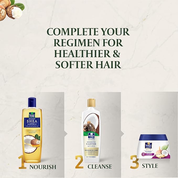 Parachute Advansed Coconut oil enriched with Shea Hair Oil| Moisturising Hair Oil|Nourishes Hair| For Frizz- Free, Soft & Shiny Hair| No Silicones & Parabens |10.1 Fl.oz-Velvo Beauty