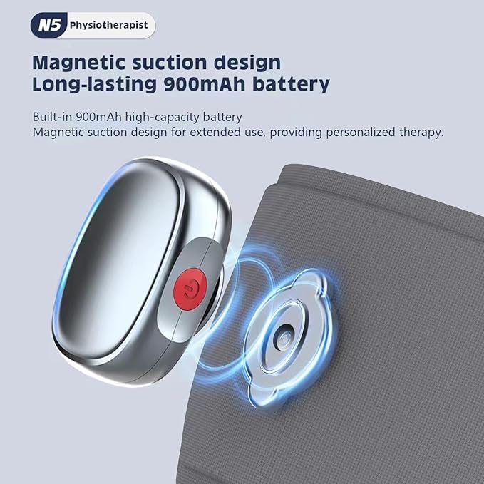 Heating or Cooling Eye Mask for Dark Circles and Eye Neck Padeye Mask Skincare and Puffiness, Intelligent Heating Physical Cooling (Gray)-Velvo Beauty