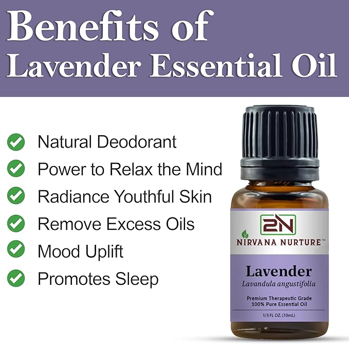 Lavender Essential Oil 100% Pure Premium Therapeutic Grade, Undiluted - Aromatherapy Diffuser for Calm and Relaxation, Skin Care, Hair Care-Velvo Beauty