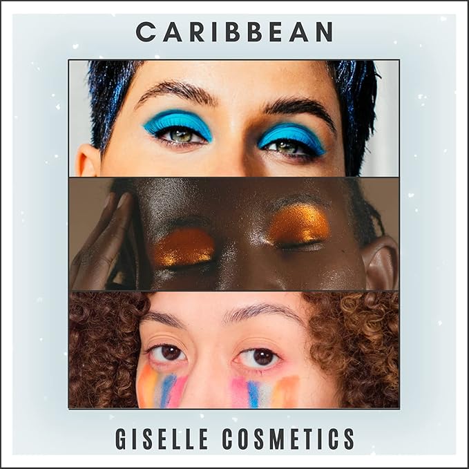 Loose Mineral Eyeshadow and Contouring Palette - Caribbean 8 Shade Set-Velvo Beauty