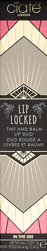 Ciate London Lip Locked Tint and Balm Lip Duo, 305/Fuchsia-Velvo Beauty