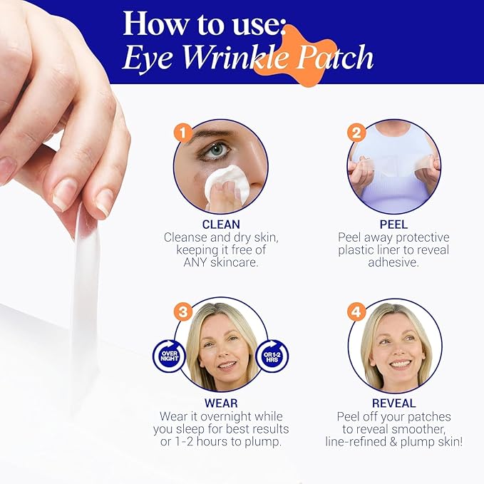 Wrinkles Schminkles Under Eye Patches - Rejuvenate Wrinkles with Medical Grade Silicone Reusable Anti-Wrinkle Patches for Under Eye Treatment, Banish Dark Circles (3 Pairs)-Velvo Beauty