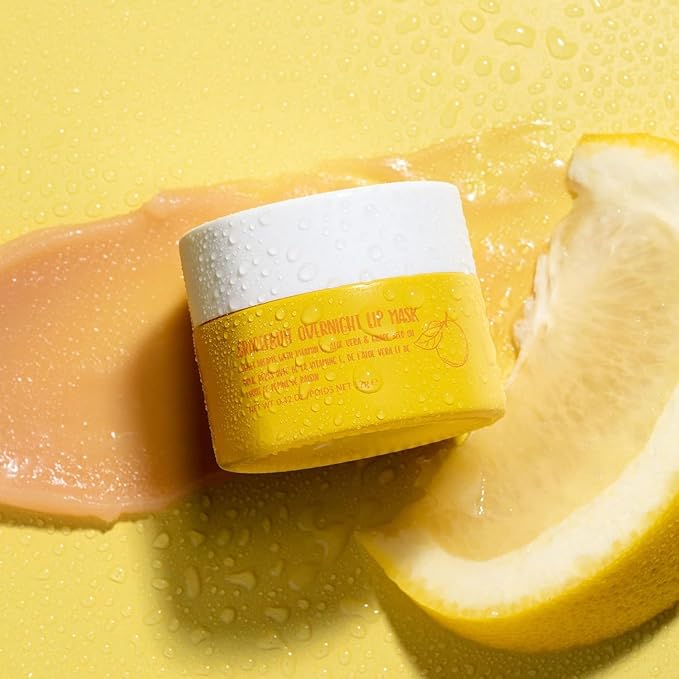 W7 Sweet Dreams Overnight Lip Mask Trio - Strawberry, Apple & Grapefruit Flavor 3 Pack - Vitamin E, Aloe Vera and Grape Seed Oil - For Hydrated, Full Looking & Irresistible Lips-Velvo Beauty