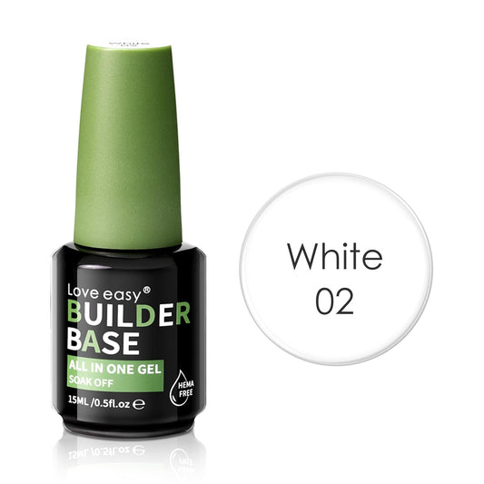 Salon-Grade Milky White Builder Gel - Hypoallergenic Strong Base Coat | Long-Lasting Adhesion (30+ Days) for Professional Nails Gift for Women-Velvo Beauty