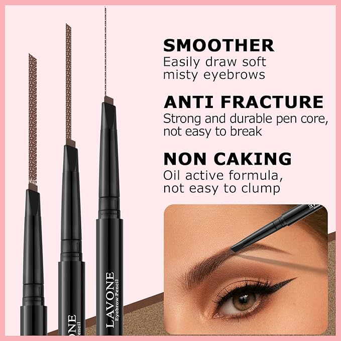 Eyebrow Color Kit with Brow Color & Eyebrow Pencil, 2-in-1 Natural Effects Eyebrow Makeup Set, Easy & Safe to Use 10ml - Soft Brown-Velvo Beauty