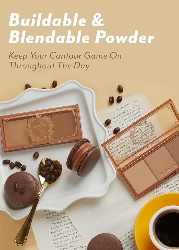 I'm Meme Palette - Afternoon Tea Contour | Roasting Coffee, Bronzer Palette for Face & Cheeks, Matte Powder Bronzer, Natural Makeup, Buildable Coverage, Light to Medium, For Warm Tone Skin, 0.4 Oz-Velvo Beauty