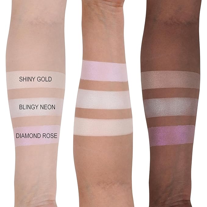 Face Highlighters Exquisite 3D Texture Luminizers Palette, Shiny Contour Makeup Illuminator for Body Cheek Eyebrow Nose Chin Lip Glossy Shimmer Contouring Palette-Velvo Beauty