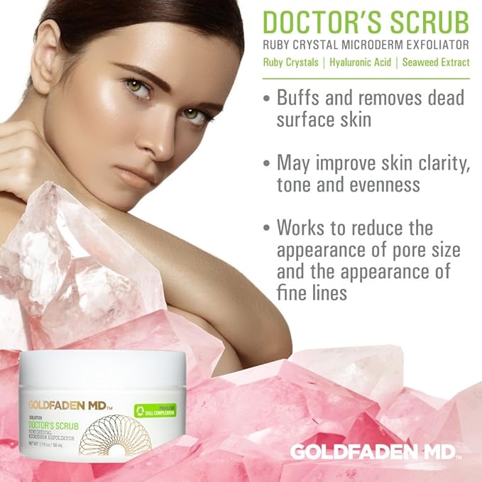 GOLDFADEN MD Duo Kit Bright Eyes and Doctors Scrub for Radiant Healthy Looking Skin-Velvo Beauty
