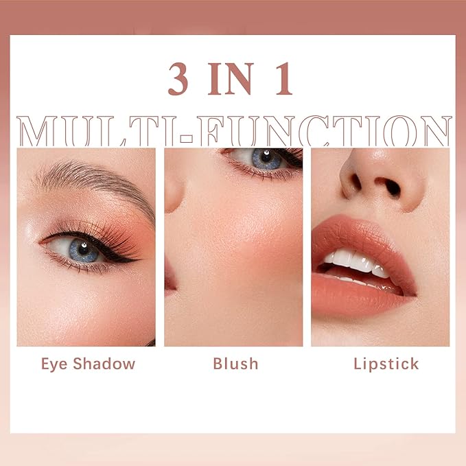 Cream Blush Stick for Cheeks Makeup,Waterproof Blush Face Stick Multi-Use Lip and Cheek Tint,Matte Finish Lightweight Easy to Blend Natural Cream Blusher Makeup for All Skin Tones-Coral Red-Velvo Beauty