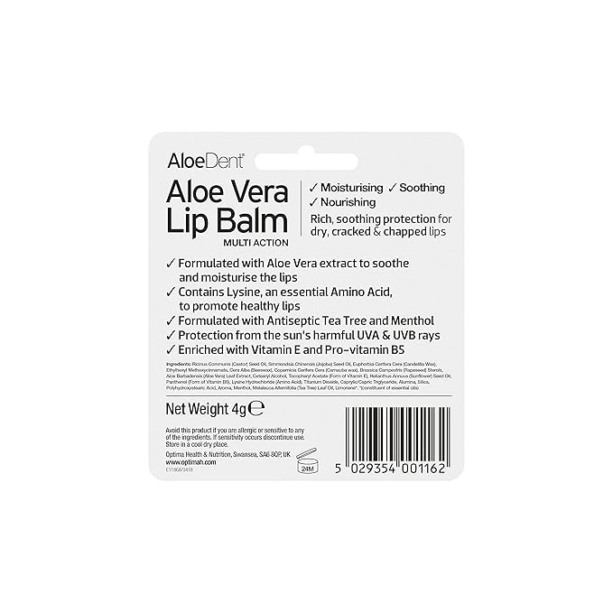 Aloe Vera Sun Protect Lip Balm, 4 g-Velvo Beauty