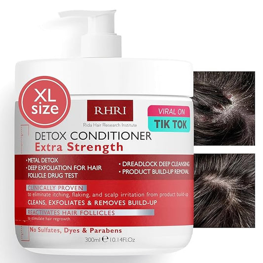 Detox Conditioner – Deep Cleansing Hair Conditioner for Damaged Dry Hair | Heavy Metal Detox & Build-Up Removal | Nourishing Scalp Care, Sulfate-Free Formula – 300ml-Velvo Beauty