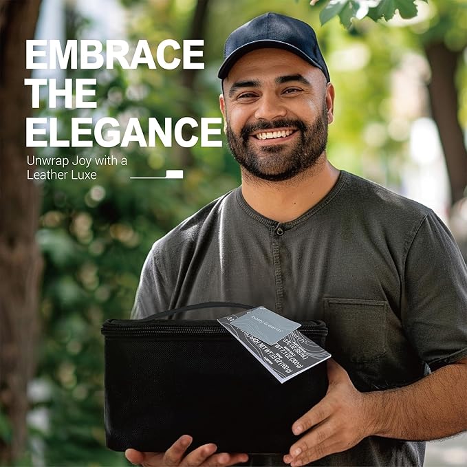 Gift Baskets for Men Body Wash Set Body & Earth Leathers Mens Bath Set with Body Lotion, Face Wash, Shower Gel, Bubble Bath, Loofah & More, Birthday Gifts for Men,regalos para hombre,Christmas Gifts-Velvo Beauty