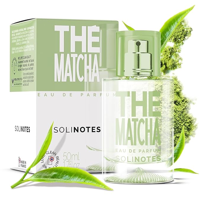 SOLINOTES Matcha Tea Perfume for Women - Eau De Parfum | Delicate Floral and Soothing Scent - Made in France - Vegan - 1.7 fl.oz-Velvo Beauty