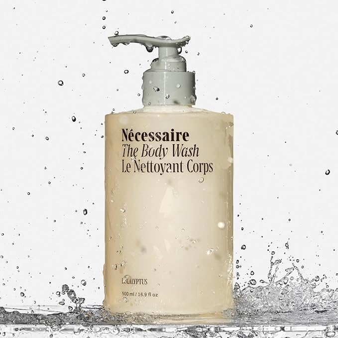 Nécessaire Eucalyptus Body Wash with Pump | Multi-Oil Nourishing Cleanse For Women + Men | Gel Cleanser | Dermatologist-Tested. Hypoallergenic | No SLS/SLES (500 ml / 16.9 fl. oz.)-Velvo Beauty