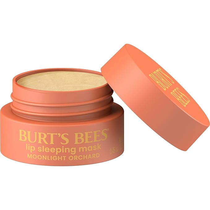 Burt’s Bees Moonlight Orchard Lip Sleeping Mask, With Hyaluronic Acid and Squalane Moisturizer To Instantly Hydrate Lips, Overnight Lip Mask, Lip Treatment, 0.45 oz.-Velvo Beauty