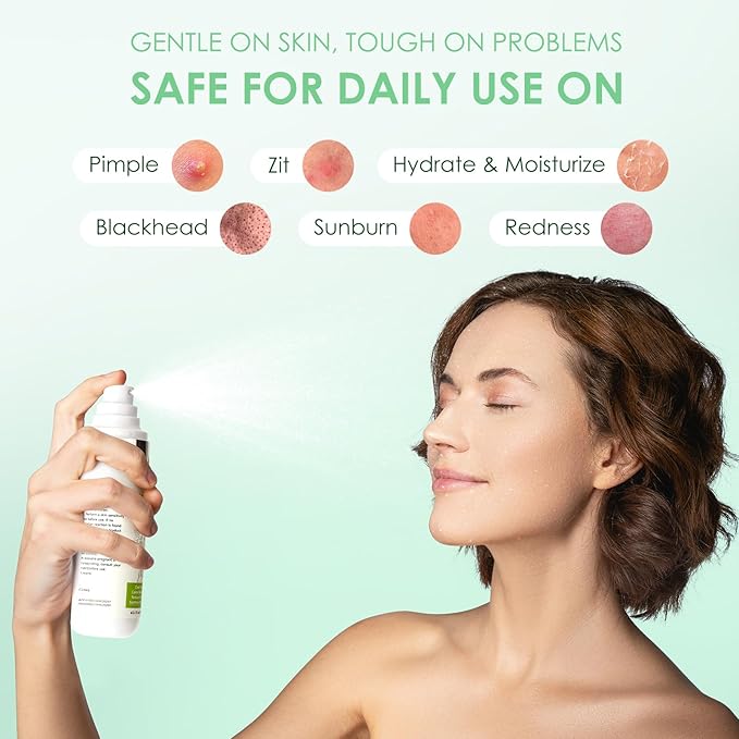 AUSLKA Salicylic Acid Oil Balancing Spray with 2% Salicylic Acid Regulates Skin Balance for Pimple and Oily Skin, Fruit Acid Spray for Face & Body (3.4 Fl Oz)-Velvo Beauty