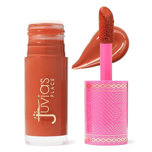Juvia's Place Blushed Liquid Blush CoralRose - Dewy Tint Cheeks Makeup Glow Pigment Effortless Beauty Long Lasting Cosmetics Soft Creamy Natural Buildable All Skin Color Light Flawless Finish Blend-Velvo Beauty