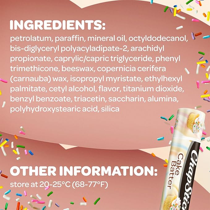 ChapStick Limited Edition Cake Batter, 12-Stick Refill Pack-Velvo Beauty