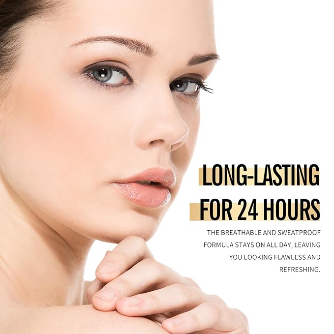 KIMUSE Lighting Glow Baked Foundation, Brighten Color, Color Corrector, Buildable Coverage, Lightweight Powder Foundation, Radiant Natural Finish-Velvo Beauty