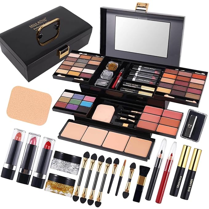 M 58 Color Professional Makeup pallet, Makeup Kit for Women Full Kit, All In One Makeup Kit Set, Makeup Gift Set for women girls (331Y)-Velvo Beauty