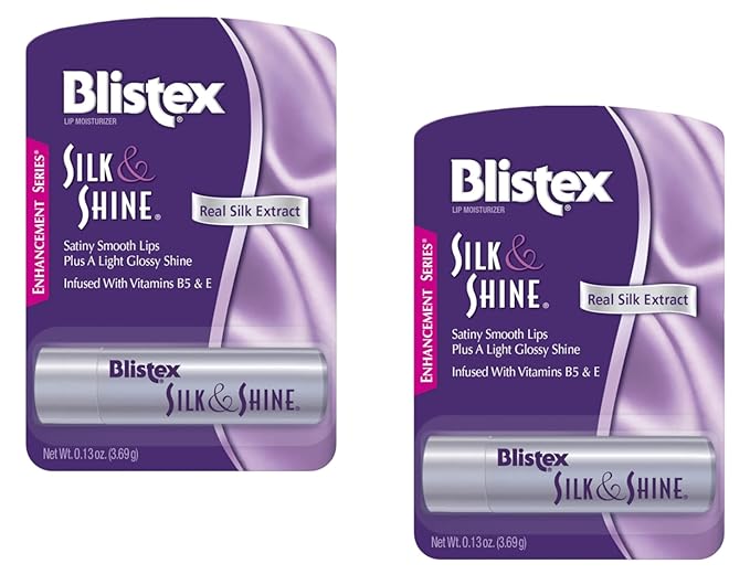 Blistex Silk & Shine Lip Moisturizer 0.13 oz Pack of 2-Velvo Beauty
