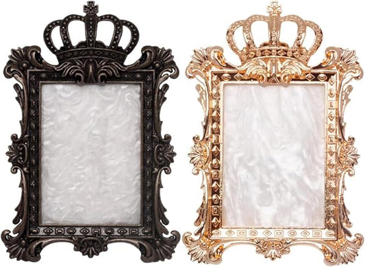 2 Pcs Nail Art Palette, Nail Art Painting Mixed Color Palettes Crown Nail Holder Retro Nail Art Display Board, Nail Art Display Tools Photography Props-Velvo Beauty