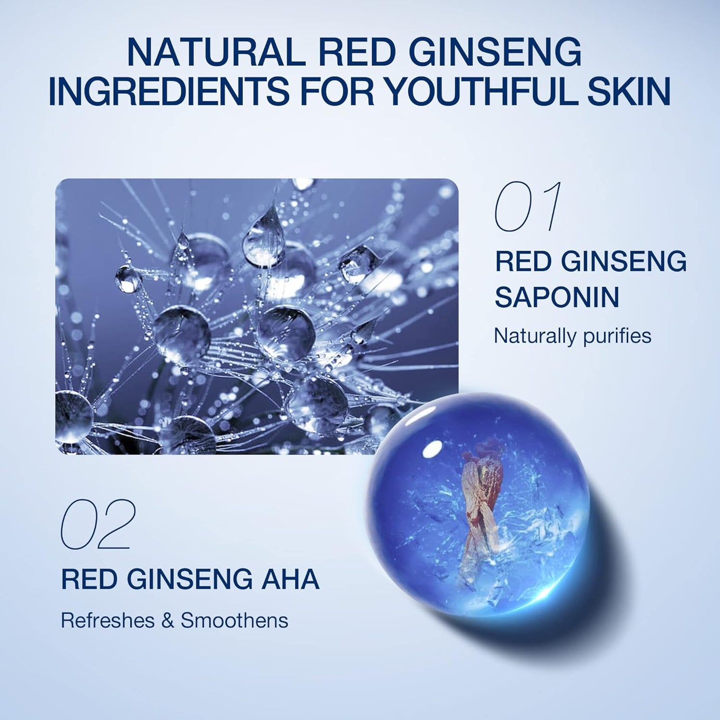 Donginbi Red Ginseng Homme All-in-One Special Set - Hydrating Korean Red Ginseng Essence(4.06 floz), Glycolic & Squalane Acid Face Wash, AHA Exfoliant, Korean Skin Care Set Gifts for Men-Velvo Beauty