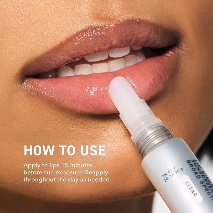 Skin Lip Visor, Clear Lip Balm with SPF 30 PA+++. Mint Flavored with Non-Sticky Finish – Moisturizing Semi Gloss Balm Sunscreen for Daily Use - 2 Pack-Velvo Beauty