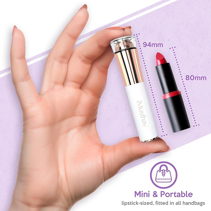 Portable Facial Hair Remover for Women – Painless, Fast & Precise Flawless Electric Razor & Epilator for Face, Lips, Chin Hair Removal – 18K Gold-Plated, 360° LED Light-Velvo Beauty