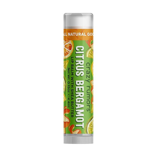 Crazy Rumors Brew Lip Balm Tube 0.15 oz, Orange Bergamot-Velvo Beauty