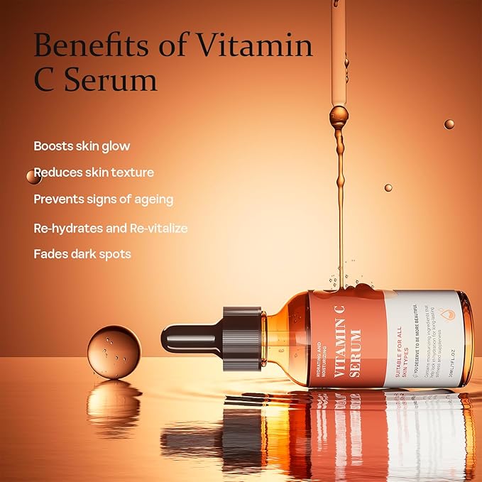 Vitamin C Serum For Face-Anti Aging & Wrinkle Facial Serum With Vitamin C,Sodium Hyaluronate,Vitamin E And More,Skin Brightening Serum For Dark Spots,Fine Lines & Dull Skin,1 Fl Oz-Velvo Beauty