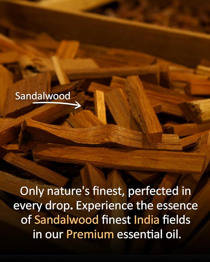 Pure Sandalwood Essential Oil, 100% Pure Natural Sandalwood Essential Oil, Premium Grade Essential Oils for Diffusers for Home, Skin, Care Massage, Soap Making, Aromatherapy, 4 Fl Oz | 120ml-Velvo Beauty