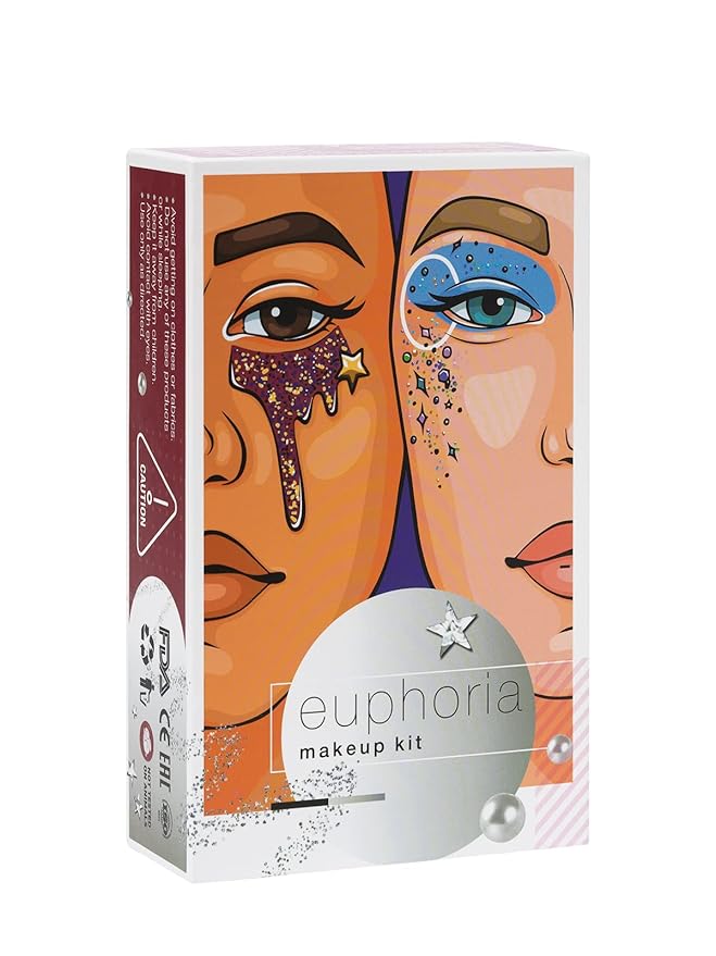 Euphoria makeup kit with glitter and gems/Professional makeup set-Velvo Beauty