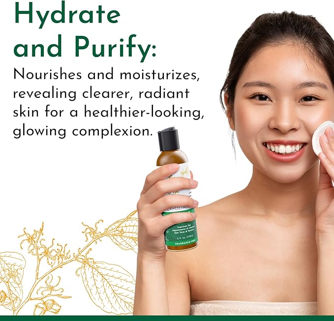Tree To Tub Glycolic Acid Toner for Face w/Witch Hazel & Hydrating Aloe Vera for Smooth Skin - Minimizes Appearance of Fine Lines & Brightens - Vegan Exfoliating Toner for Women & Men-Velvo Beauty