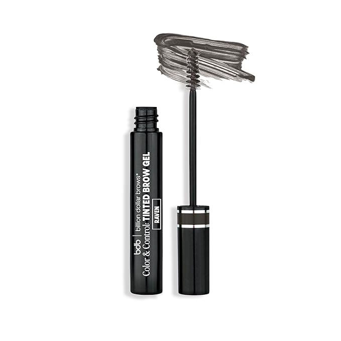 bdb Color & Control Tinted Eyebrow Gel - Effortless Brows, Waterproof Formula, Raven Black-Velvo Beauty