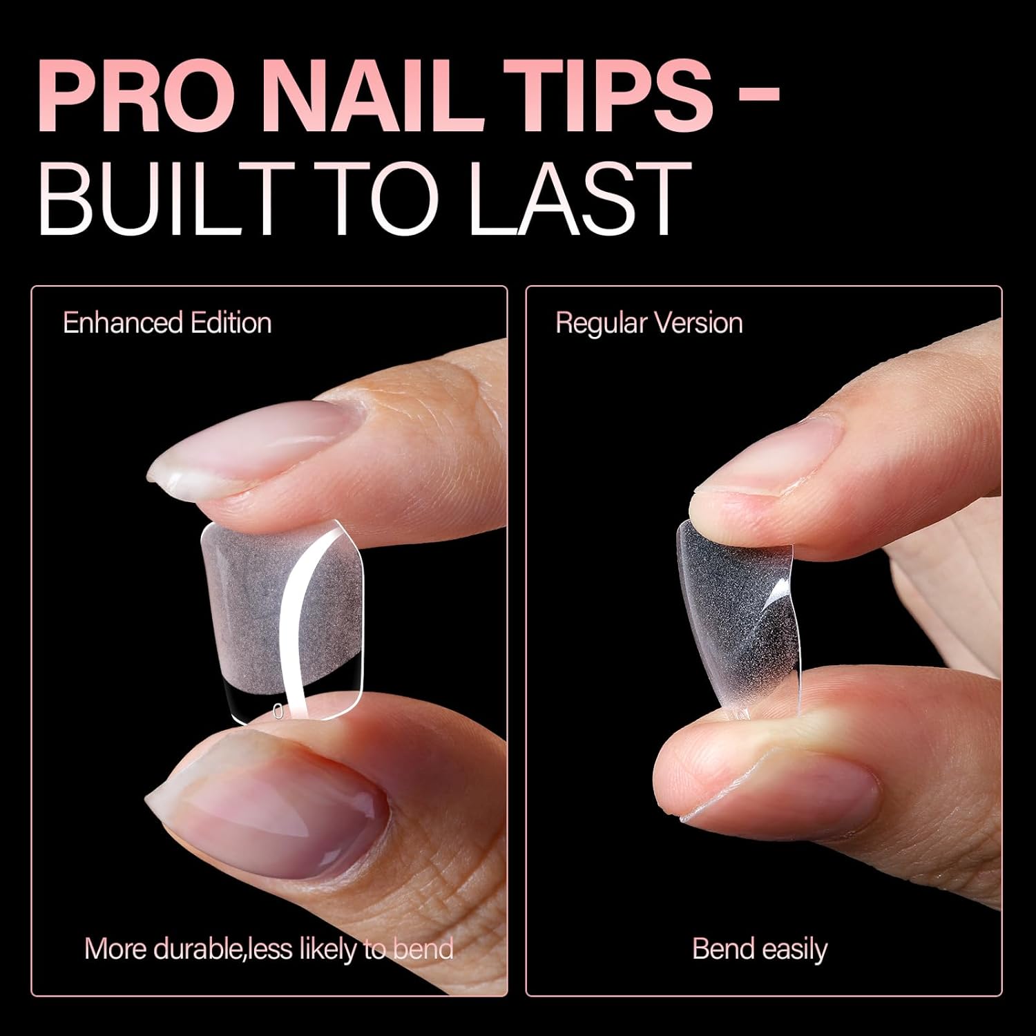 AILLSA Extra Short Square Nail Tips - 450pcs Thickened Pre-filed False Nail Tips Half Matte Nails Tips, Fake Nails for Gift-Velvo Beauty