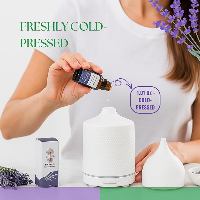 Roots & Above Pure Natural Lavender Essential Oil 1.01 oz/30ml for Diffuser, Skin, Hair, Self-Care, Soap & Candle Making Scent Fragrance-Velvo Beauty