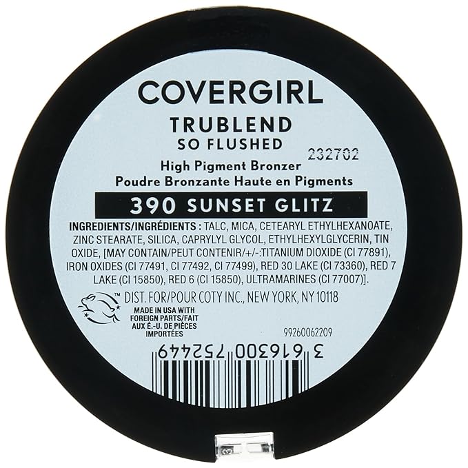 COVERGIRL Trublend So Flushed High Pigment Bronzer, Sunset Glitz, 0.33 Oz, 1 Count (Pack of 1)-Velvo Beauty