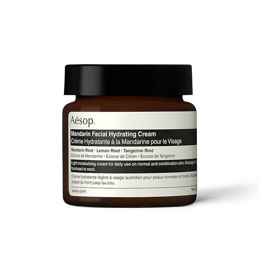 Aesop Mandarin Facial Hydrating Cream | Cools, Tones, and Balances Normal And Combination Skin | Mandarin Rind, Lemon Rind, Tangerine Rind | 2.1 oz / 60 mL-Velvo Beauty