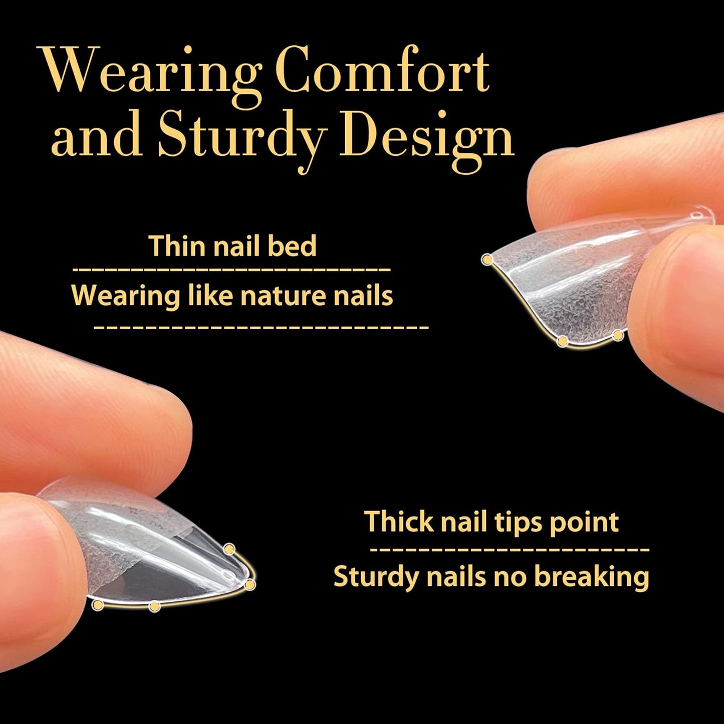 UNA GELLA Almond Nail Tips, Pre-shape Short Almond Gel Nail Tips 240Pcs Full Cover Soft Gel Fake Nails No C Curve Press On Nails For Women Girl At Home DIY Salon with Box 12 Sizes-Velvo Beauty