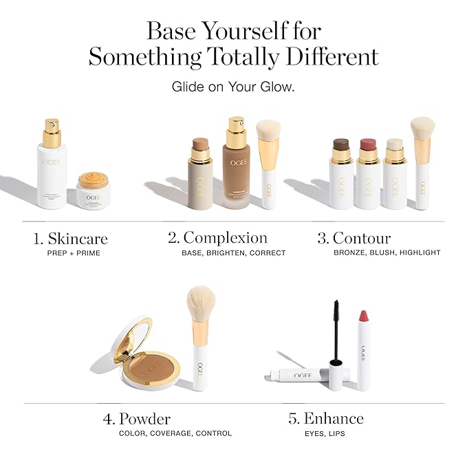 Ogee Complexion Perfecting Liquid Foundation - Lightweight Tinted Moisturizer For Face (Gingko 5.00N - Medium Tan, Neutral Undertones) - with Vitamin C & Jojoba Oil - Certified Organic & Made in USA-Velvo Beauty