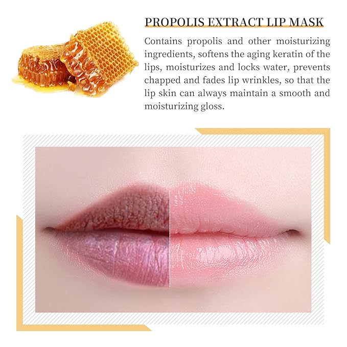 2 PCS Bee Honey Lip Balm Honey Pot, Bee Honey Lip Mask, Reduces Lip Lines, Hydrate & Moisturizing Lip Skin Care, Prevention Dry Cracked Lips, Bee Honey Lip Balm for Lip Repair Treatment-Velvo Beauty