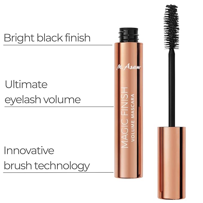 M. Asam MAGIC FINISH Gift Set With XXL Make Up Mousse (1.69 Fl Oz) 4in1 Primer, Foundation, Concealer & Powder + Mascara (0.33 Fl Oz) For XXL Volume & Intense Color With Exclusive Make Up Bag (1pc.)-Velvo Beauty